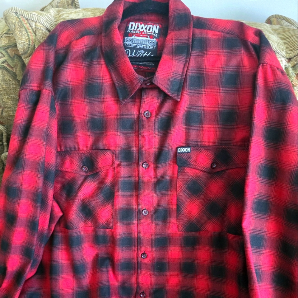 DIXXON Men's 5X 'The Watts' Long Sleeved Flannel Shirt